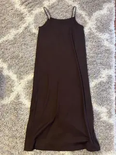 GU キャミワンピース ブラウン