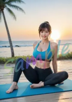GP059　1点物 A4ポスター AI 写真 リアル 美女 グラビア 彼女