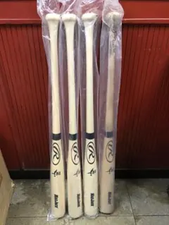 硬式木製バット ローリングス オーダー 4本セット 85cm860~870
