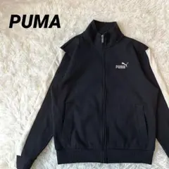 PUMA プーマ トラックジャケット ブラック ワッフル 短丈 S あいみょん