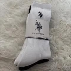 新品★U.S. POLO ASSN. ソックス 25~27cm ブラック