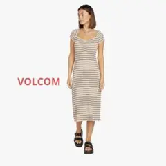 新品 VOLCOM ボルコム レディース ワンピース ボーダー B1312312
