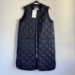 新品 未使用 Barbour バブアー ロングキルティングジレ