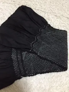 振袖 帯揚げ 黒 絞り ブラック 成人式