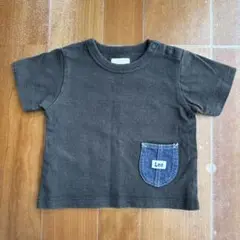 Lee ポケット付き Tシャツ 80サイズ ダークグレー