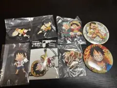 ONEPIECE ルフィ ラバスト 缶バ セット
