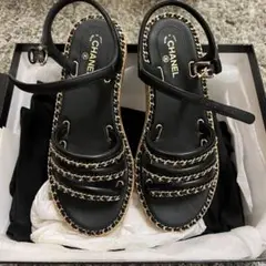 【新品/未使用】CHANEL(シャネル)サンダル 35サイズ 袋・箱付き