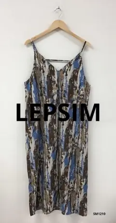 LEPSIM レプシィム　総柄　プリント　マキシ丈　ワンピース　Fサイズ