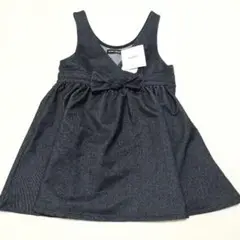 新品未使用　タグ付き　べべ　Bebe ジャンバースカート　ブラックデニム　110