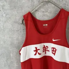 Nike 大牟田　陸上シャツ Mサイズ レッド メンズMサイズ