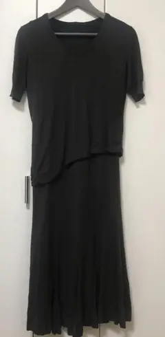 BASILE28 ニットドレス グレー半袖
