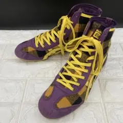 Onitsuka Tiger ボクシングシューズ ハイカット ホワイト/グリーン オニツカタイガー アシックス コラボ ボクサーシューズ