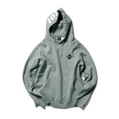 19aw fcrb「HOOD LOGO PULL OVER SWEAT」XL 灰