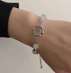 レディース　ブレスレット　ストーン　韓国　高見え