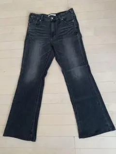 EDWIN ダークグレー フレアパンツ