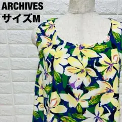 ARCHIVES 花柄タンクトップ レイヤード風 かわいい 重ね着風【55】