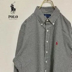 ◎RALPH LAUREN メンズ　長袖ボタンダウンシャツ　L D3X4
