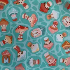 きのこ 人形 生地 レトロポップ