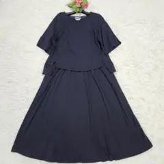 極美品☆24年完売品☆インゲボルグ　2wayカットソーワンピース　カメリア刺繍