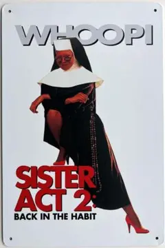 『天使にラブ・ソングを2』1993年映画ポスターブリキ看板 インテリア雑貨