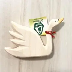 オストハイマー　白鳥　羽ばたいている　木製　おもちゃ　トイオブジェ　レア オストハイマー 白鳥 羽ばたいている 木製 おもちゃ トイ