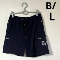 B/ ビースラッシュ 4WAY ショートパンツ ナイロン　ネイビー　L