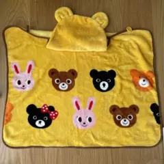 【新品】ミキハウス クマ耳付き マルチブランケット ベビーカー ケーブ