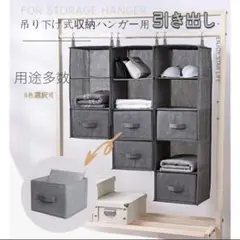 19×25×25cm 吊り下げ式衣類収納袋用引き出し １個