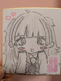 色紙　イラスト