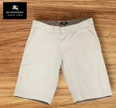 BURBERRY BLACK LABEL ノバチェック ハーフパンツ ベージュ