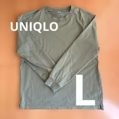 ユニクロ エアリズム ロングTシャツ ￼ライトグリーンＬ