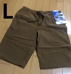 【新品未使用】メンズL しまむら　ビヨーンド　ハーフパンツ　キャメル