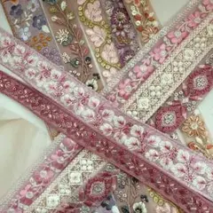 149.インド刺繍リボン ハギレセット