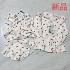 バースデイ cottoli ハート水着 ビキニ ラッシュガード 80 90