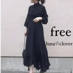 レディース ジョーゼット ブラック ロングワンピース フォーマル ゆったり