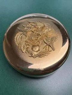 龍　朱肉入れ