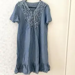 セシカブルー　デニムOP USED 38 ワンピース