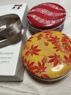空缶　ショウダイビオナチュール　箱×2 リボン×1