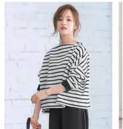田中亜希子コラボ コウベレタス KOBE LETTUCE ボーダーTシャツ