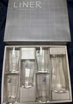 佐々木硝子　水差しセットライナー6個セット ガラス製M59-1013未使用品