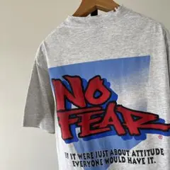 90s USA製 NO FEAR ビンテージTシャツ グランジ シングルステッチ