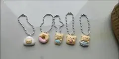 動物キャラクター ストラップ 5個セット