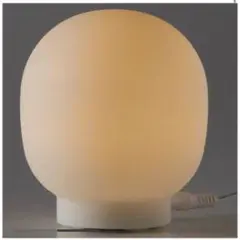 ホワイトガラス球形ランプ