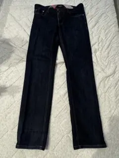 BLACK LABEL ダークブルー ストレートデニム