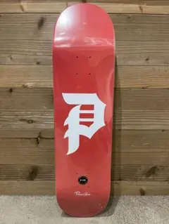 未使用 primitive 8.125 スケボー P 赤 レッド シンプル 板
