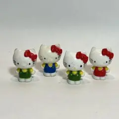 極小 キティちゃん ミニフィギュア 約2.5cm 4個 昭和 レトロ サンリオ