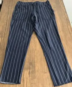 スウェットジョガーパンツ♡ネイビー×ホワイトストライプ柄♡