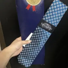 Savile Row 青 花柄 ネクタイ 日本製