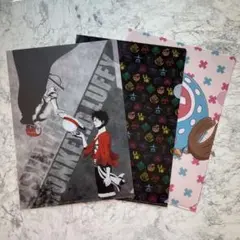 ワンピース　A4クリアファイル3枚セット