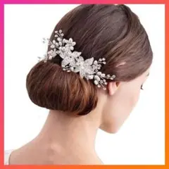 ヘッドドレス ウェディング ウェディングフォト 結婚式 シルバー ss124